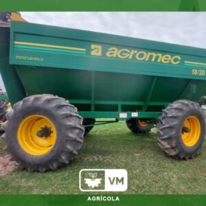 TOLVA AUTODESCARGABLE AGROMEC, 20 TONELADAS, DIRECCION EN DOS EJES, BALANZA Y DESTAPE RAPIDO