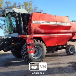 COSECHADORA MASSEY FERGUSON 34, AÑO 2008, PLATAFORMA 25 PIES, 4.000 HS MOTOR, REPARADA