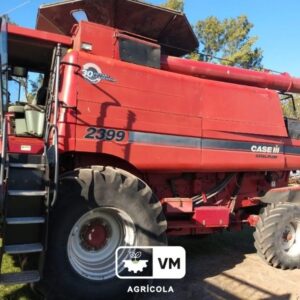 COSECHADORA CASE IH 2399, AÑO 2007, PLATAFORMA 35 PIES, MOTOR REPARADO (8.000 MOT - 6.000 ROT), CORREAS ROTOR, TRILLA, TRANSMISIÓN NUEVAS, ACARREADOR REPARADO